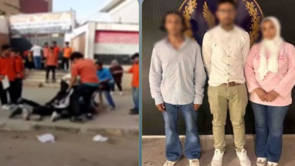 المتهمين وجانب من الواقعة