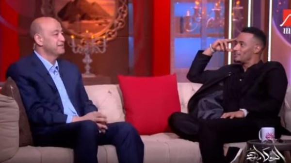محمد رمضان وعمرو أديب 