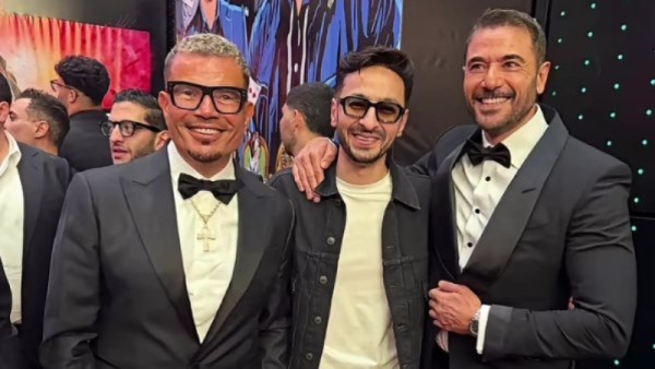 حمادة هلال وأحمد عز وعمرو دياب 