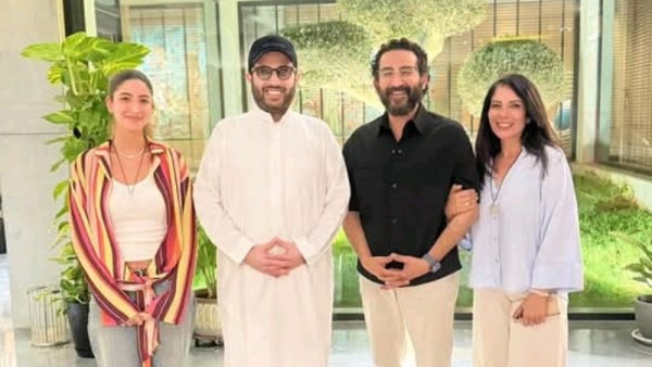 منى زكي وتركي آل الشيخ وأحمد حلمي 