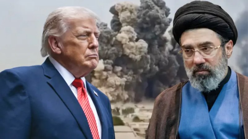 الرئيس الأمريكي دونالد ترامب ومجتبى خامنئي