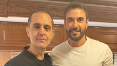 أحمد عز مع الممثل العالمي بيدرو ألونسو من كواليس مسلسل 