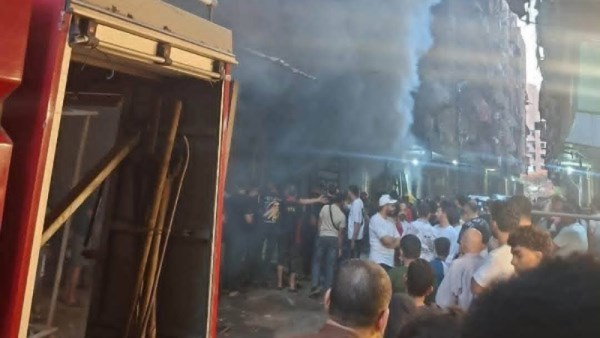  حريق بشركة دعاية وإعلان