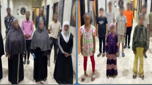  العثور على 11 طفلًا  مستغلين في التسول