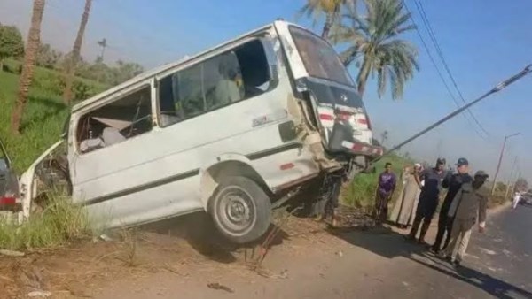 حادث طريق الأربعين بقنا 