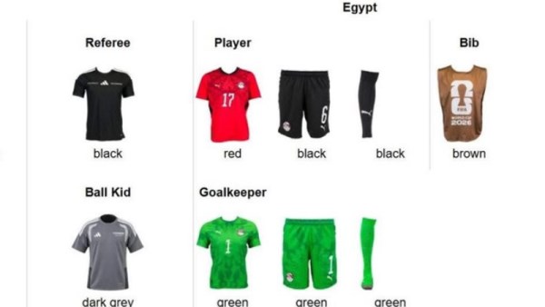 قمصان منتخب مصر في المونديال 