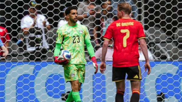 دي بروين في مباراة مصر وبلجيكا