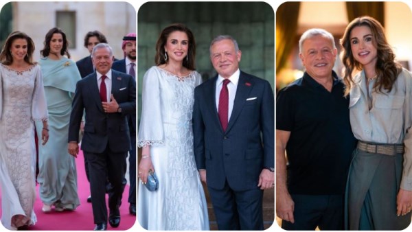 الملكة رانيا تحتفل بعيد زواجها الـ33