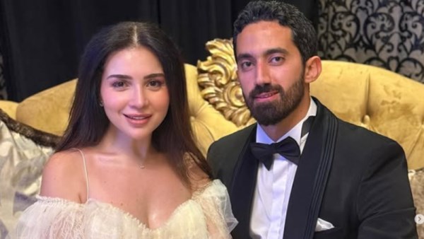 الفنانة مي عز الدين وزوجها أحمد تيمور