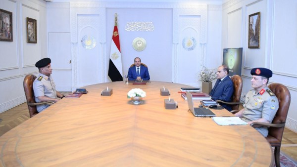 جانب من إجتماع الرئيس عبدالفتاح السيسي 