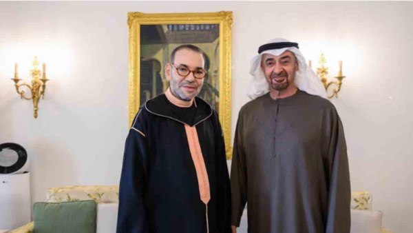 محمد بن زايد والملك محمد السادس ملك المغرب