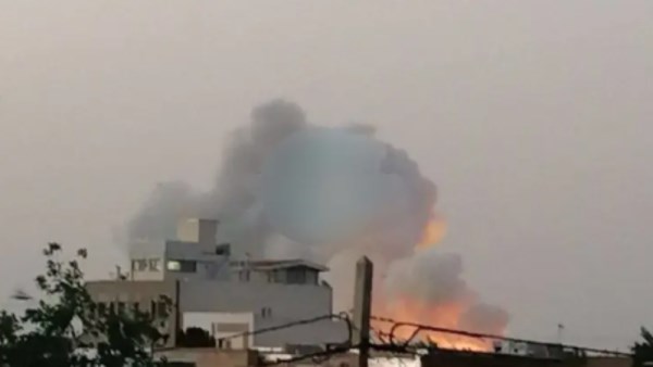 جانب من القصف الإسرائيلي الأن على طهران
