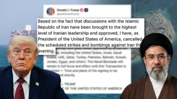 الرئيس الأمريكي دونالد ترامب ومجتبى خامنئي