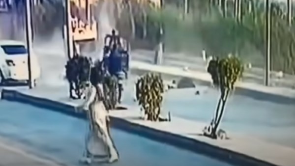 جانب من الحادث 