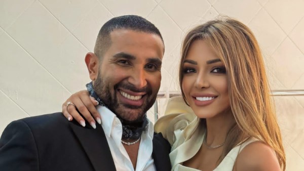 أحمد سعد وزوجته 