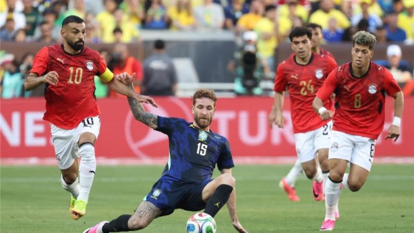 منتخب مصر أمام البرازيل