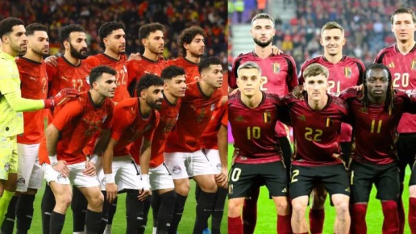 مننخبي مصر وبلجيكا 