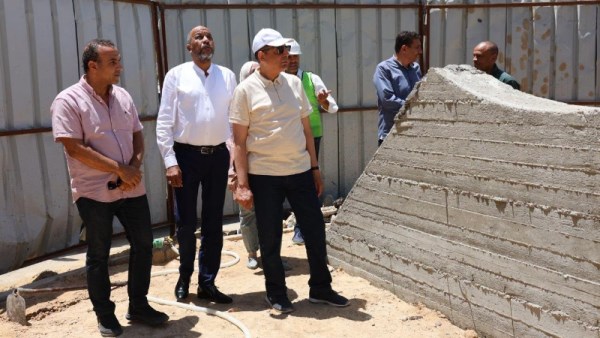 أعمال تطوير ميداني المحطة ولوتس بحي شمال مدينة المنيا
