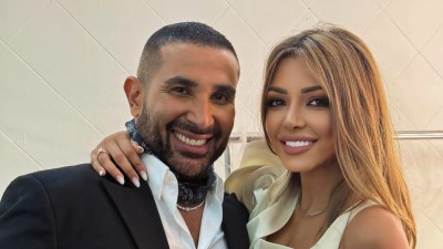أحمد سعد وزوجته 