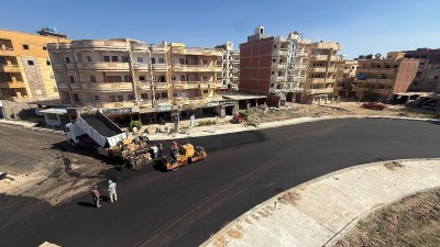  أعمال إنشاء ورصف الطريق الحيوي 