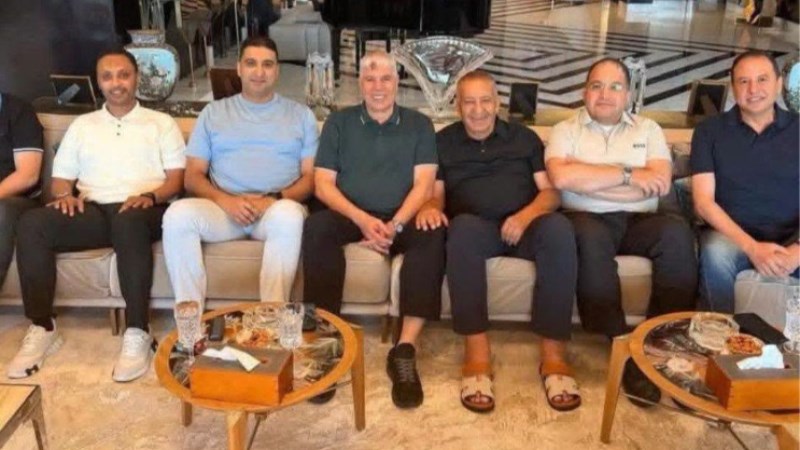 جلسة شوبير مع نواب بورسعيد