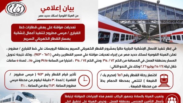  انشاءات القطار الكهربائي السريع 