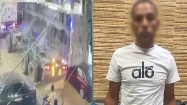حادث انقلاب مقطورة بالفيوم 