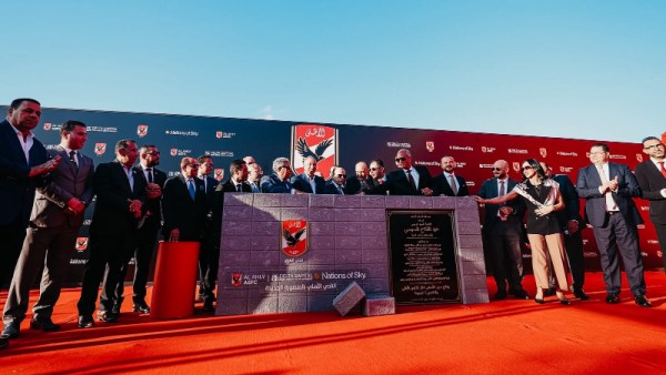  وضع حجر أساس فرع النادي الأهلي بالمنصورة