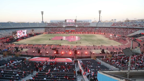 احتفالية منتخب مصر في استاد القاهرة