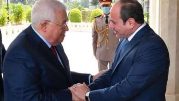 محمود عباس والرئيس السيسي