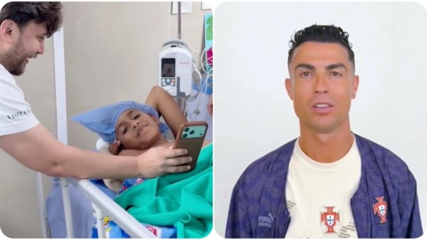 رونالدو يحقق أمنية طفل فنزويلي