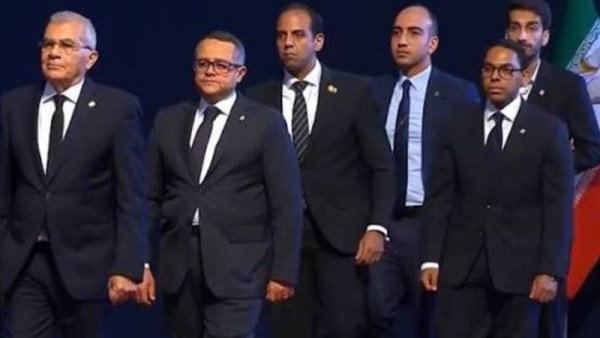 رئيس مجلس الشيوخ والوفد المصري المرافق له