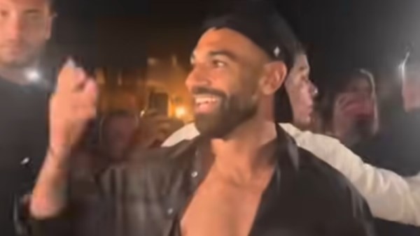 محمد صلاح من الإحتفال 
