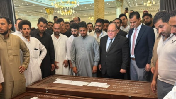 تشييع الجثامين المصريين أثر حريق حي النسيم