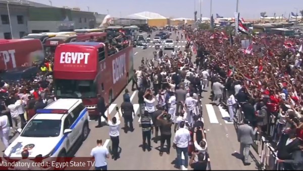 وصول منتخب مصر 