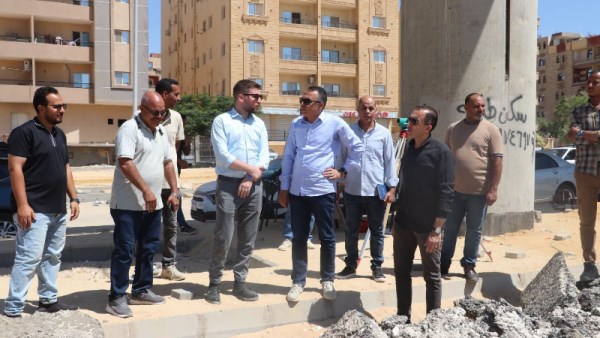 متابعة أعمال تطوير ورفع كفاءة المحور المركزي