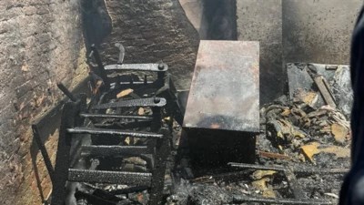 حادث حريق مستشفى الزاوية العام