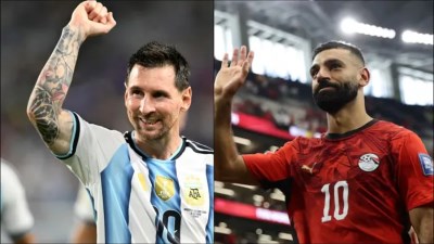 محمد صلاح و ميسي
